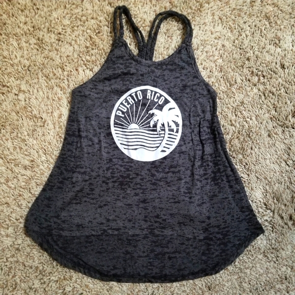 Heather gray surf tank top - Picture 1 of 7